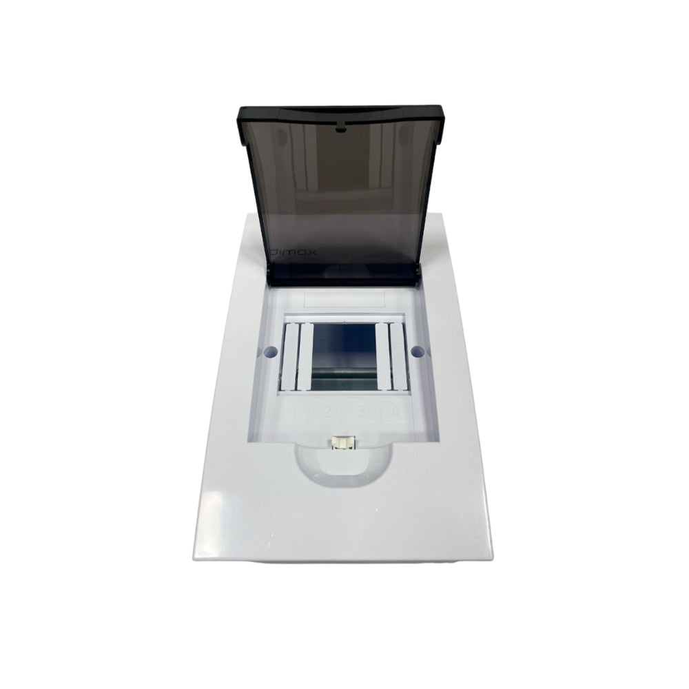Caja Dimax para 4 Termicos Termomagneticos de Empotrar 11.2x20x9.5cm f307