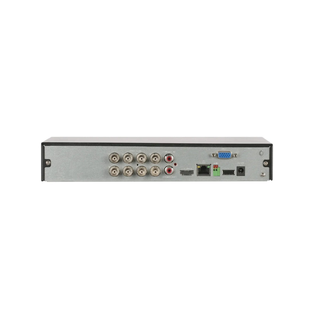 Grabador Dahua Pentahibrido de 8 Canales Wizsense 720P 8+2ch IP max 6MP Audio 1xIN/1xOUT 1HDD hasta 16TB 1xHDMI 1xVGA 2xUSB 1xRJ45 DH-XVR4108HS-I(V2.0)