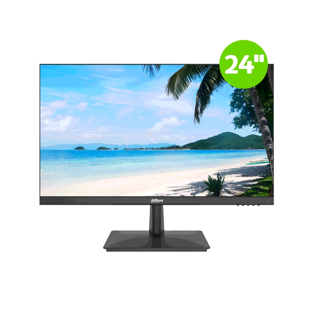 Monitor Dahua LED 24" Full HD 24/7 Parlantes 2Wx2 Puertos 1xHDMI 1xVGA DHI-LM24-V200-B4