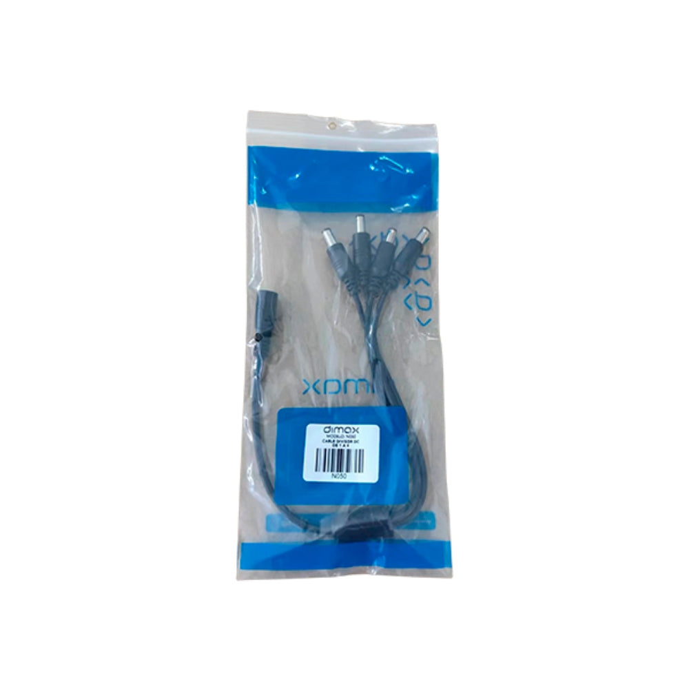 Spliter Dimax CTN de 4 Salidas DC Ideal para Distribuir Energia en Sistema de CCTV N050