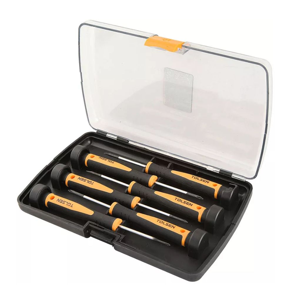 Set de 6 Piezas de Destronilladores Tolsen de Precision 20182