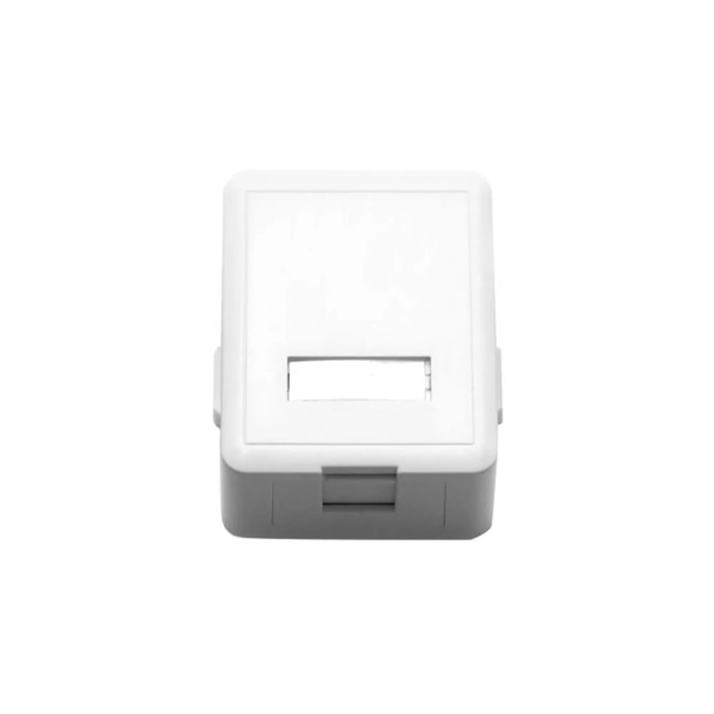 Caja de Sobreponer Dimax con 1 Ranura para RJ45 Conforme Norma ISO IEC11801 TIA EIA 568B C876
