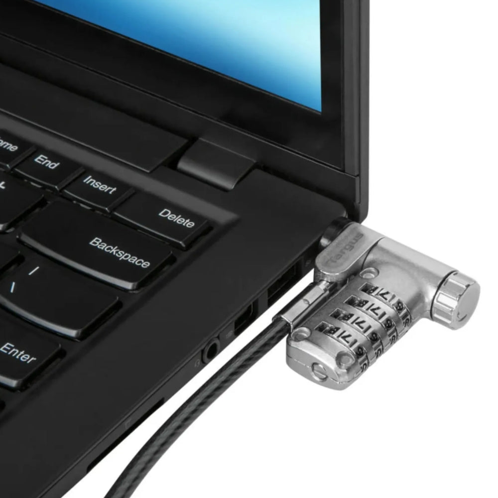 Candado de Seguridad Targus Defcon Ultimate Universal con Cabezal Adaptable Slimline Cable Longitud 2 metros ASP96RGLX