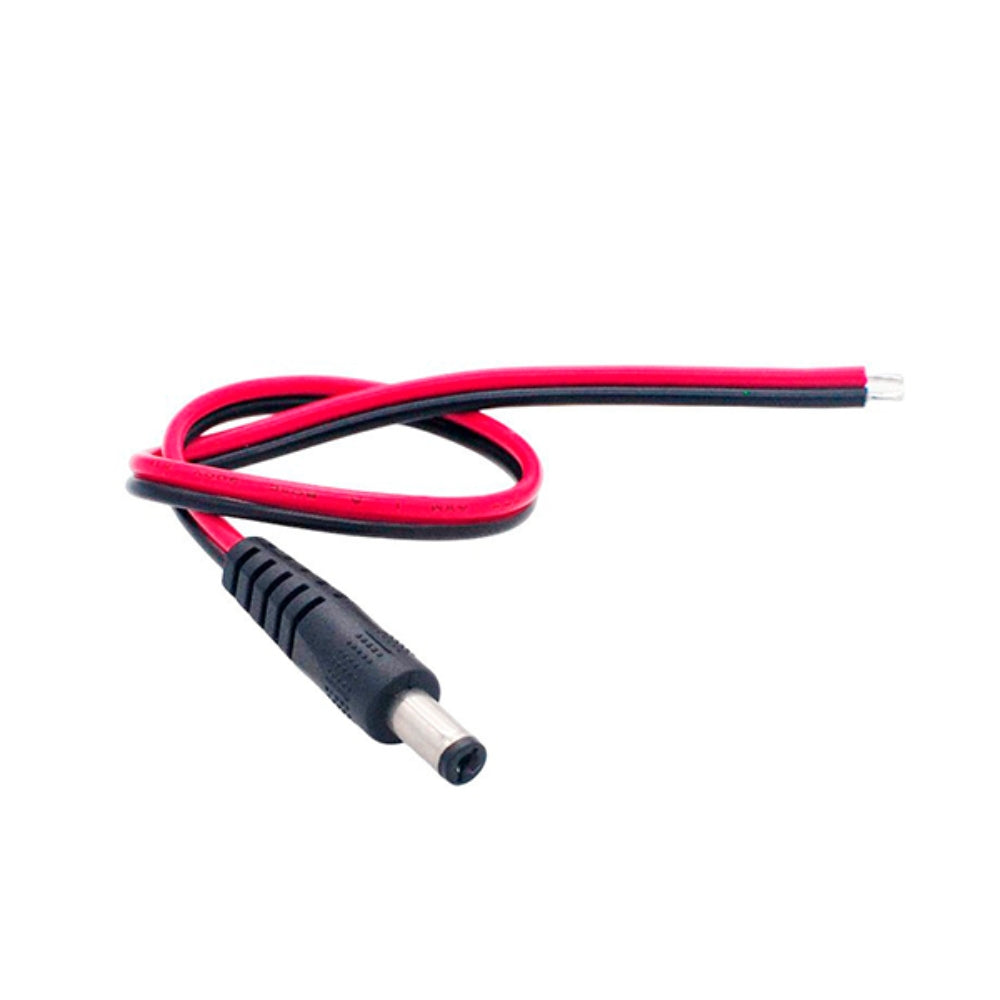 Conector Plug DC Dimax tipo Macho cable de 25cm Bolsa de 10 piezas N048