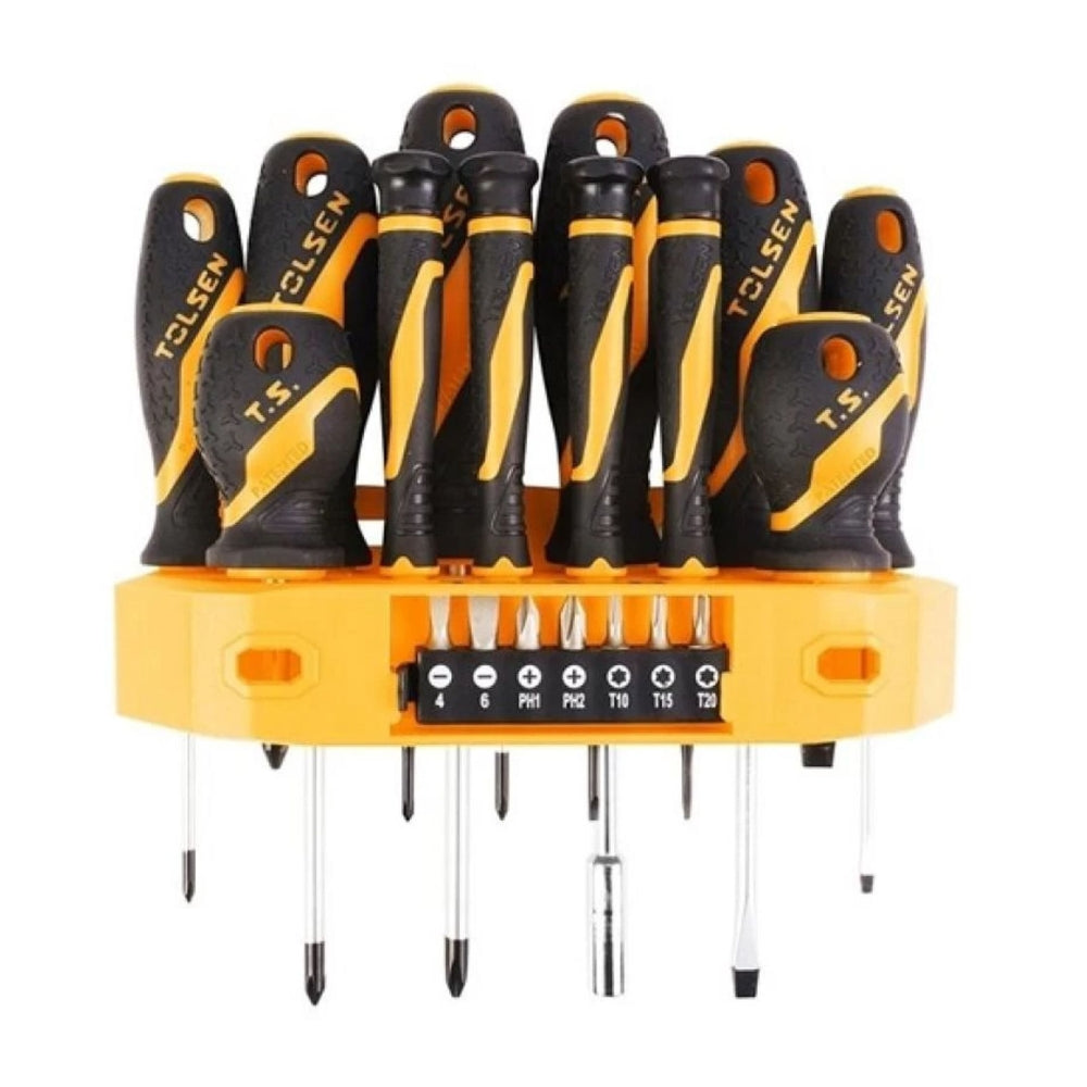 Set de 19 Piezas de Destornilladores Tolsen 20183