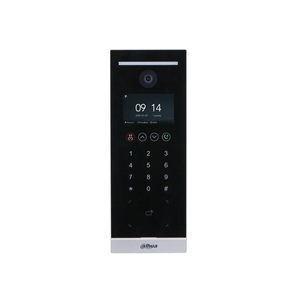 Frente de Calle Dahua 2MP IP Pantalla 4.3" para Apartamentos Botones Tactiles Soporta 20K Usuarios y 10K Tarjetas IP65 DHI-VTO6521H-D