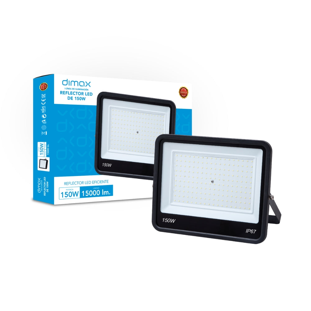 Reflector Dimax 150W de ALuminio para uso en Exterior IP67 S168
