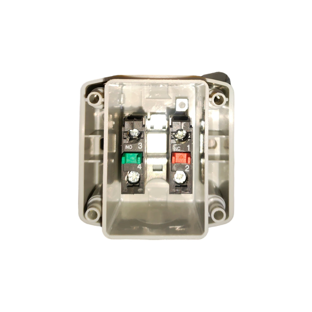 Boton Pulsado de Emergencia Dimax Diametro 40mm Girar para Desbloquear Contactos NO NC C F341