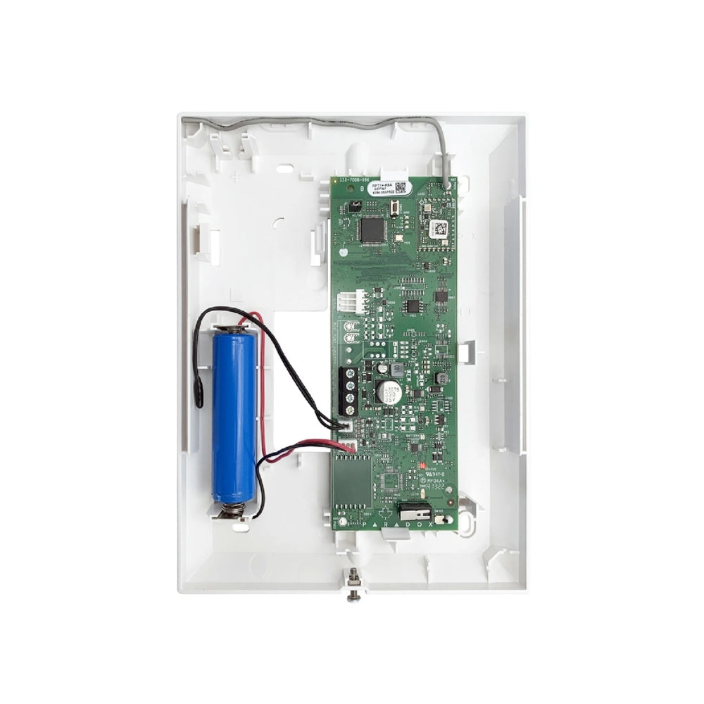 Modulo Repetidor Paradox de Señalrd Inalambricas Compatible con MG5050, MG6250, RTX3 Cobertura de señal 75 metros Requiere Bateria y Transformador RPT1+