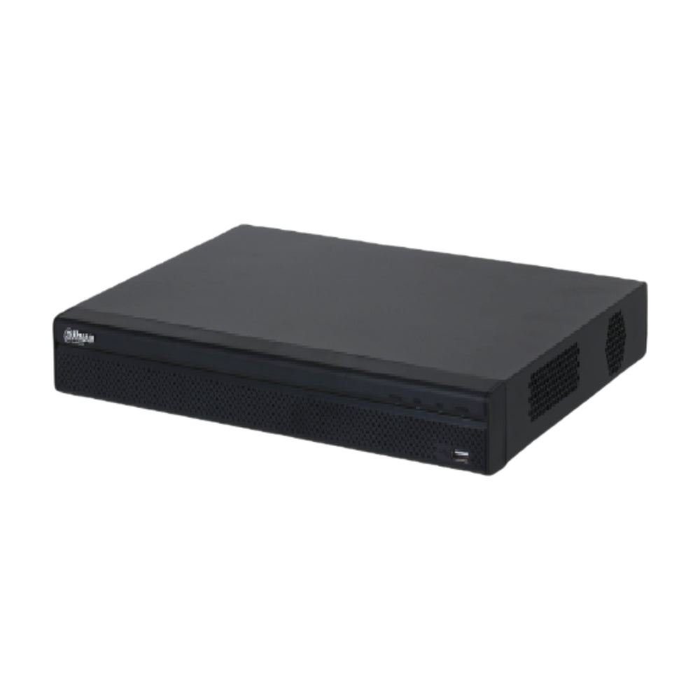 Grabador IP Dahua de 16 Canales 4K Lite max 12MP SMD Plus Proteccion Perimetral Reconocimiento Facial 2xHDD hasta 20TB 1xHDMI 1xVGA 2xUSB 1xeSATA 1xRJ45 Gigabit Alarma 4I/2O DHI-NVR4216-4KS3
