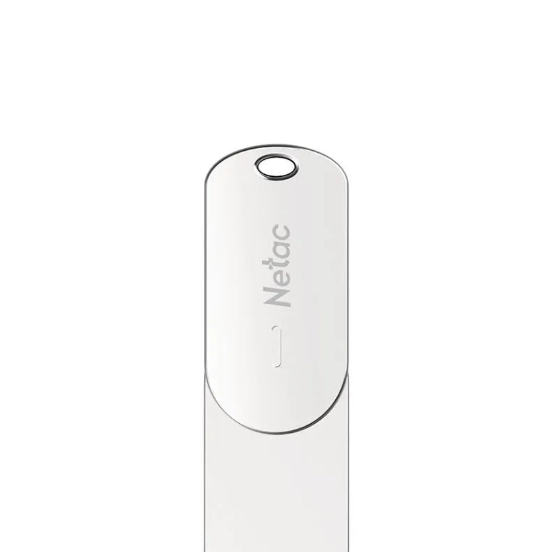 Memoria Flash Netac 32GB Dual USB-A y USB-C 3.1 Gen1 Aleacion de Zinc NT03U785C-032G-30PN