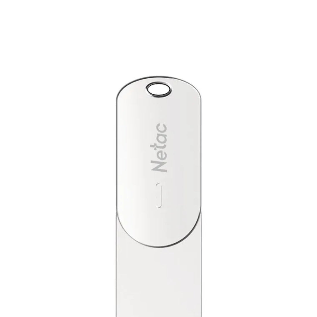 Memoria Flash Netac 64GB Dual USB-A y USB-C 3.1 Gen1 Aleacion de Zinc NT03U785C-064G-30PN