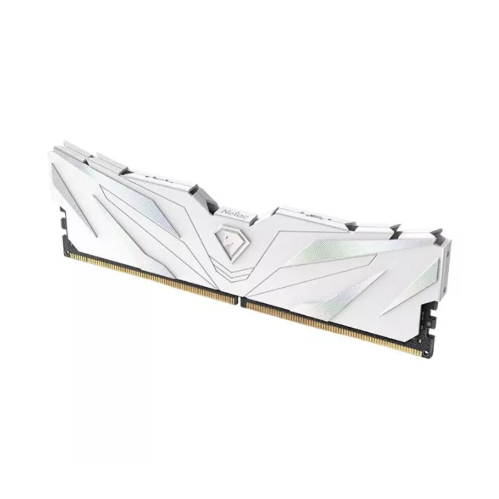 Memoria RAM Netac DDR5 8GB 4800MHz UDIMM con Disipador color Blanco NTSWD5P48SP-08W