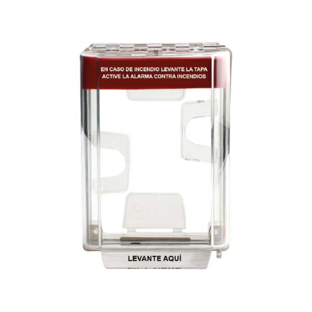 Protector Dimax para Pulsador Boton de Estacion Manual Transparente Acrilico de Gran Resistencia Compatible con J001-W031 W034