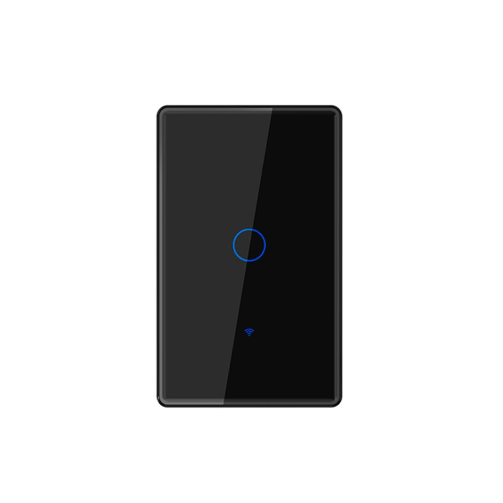 Interruptor Dimax de 1 Punto Smart WiFi 2.4GHz Control por Voz Alexa y Google color Negro H360