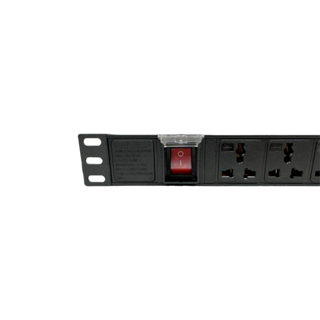 PDU Dimax para Rack de 19" con 8 Tomas tipo Nema 5-15 220Vac 15Amp 1875W Cable de 170cm C755