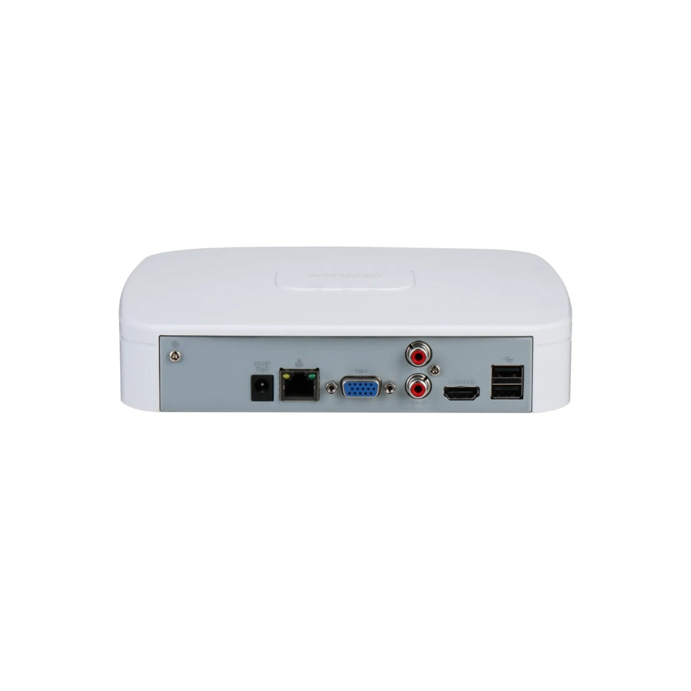 Grabador IP Dahua de 8 Canales 4K Soporta Camaras hasta 12MP 4CH SMDP Soporta EPTZ Audio 1I/1O 1xHDMI 2xUSB DHI-NVR4108-4KS3