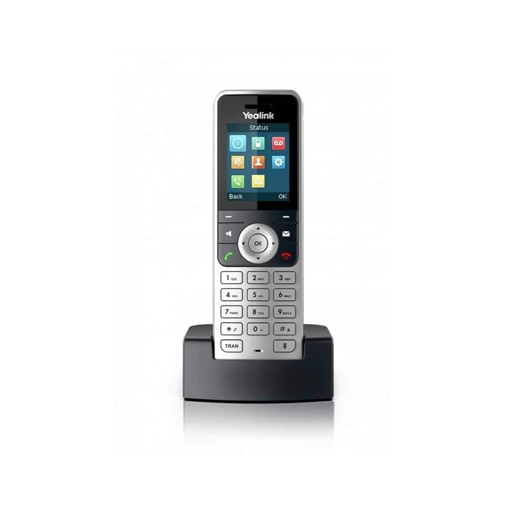 Telefono IP Yealink Inalambrico Simple+Cargador Tecnologia Dect Requiere 1xW56P como Telefono con Base Maestra Pantalla LCD 2.4" 9 tonos Incluye Bateria W56H