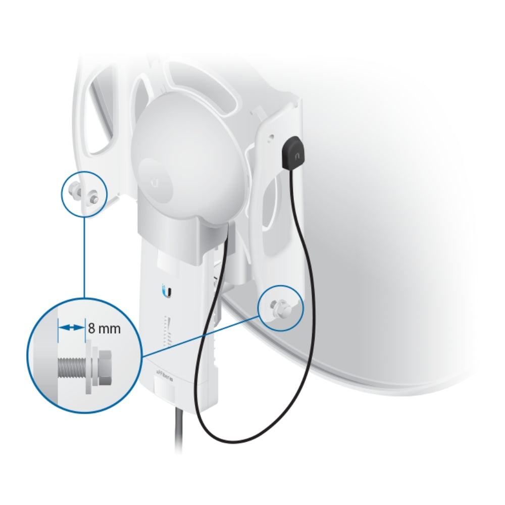 Antena Parabolica Ubiquiti para Radio Airfiber 5X 30dBi Polaridad Slant 45Grados UB-AF-5G30-S45