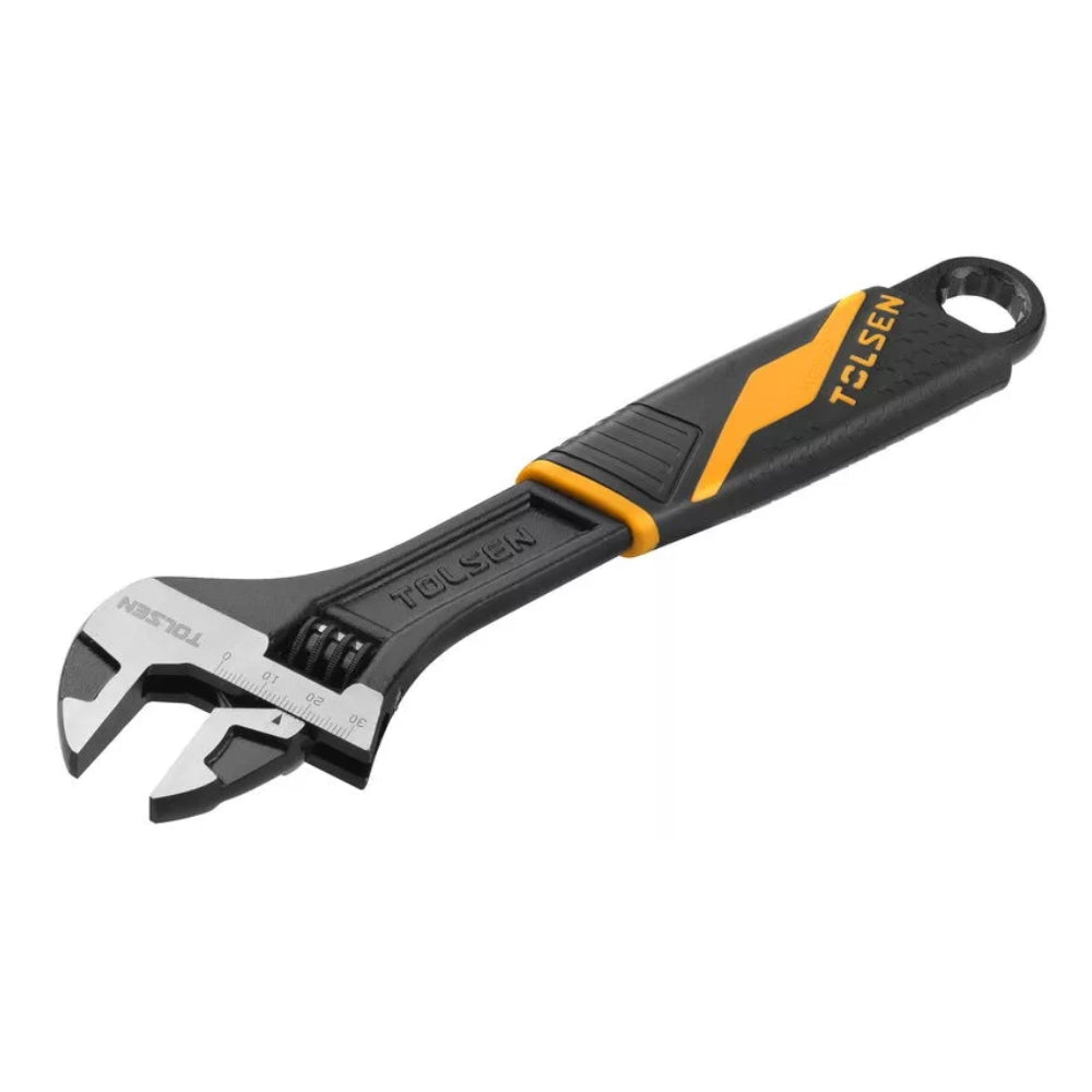 Llave Ajustable Tolsen Industrial de 8" Maxima Apertura 15/16" Material Acero Forjado 15309