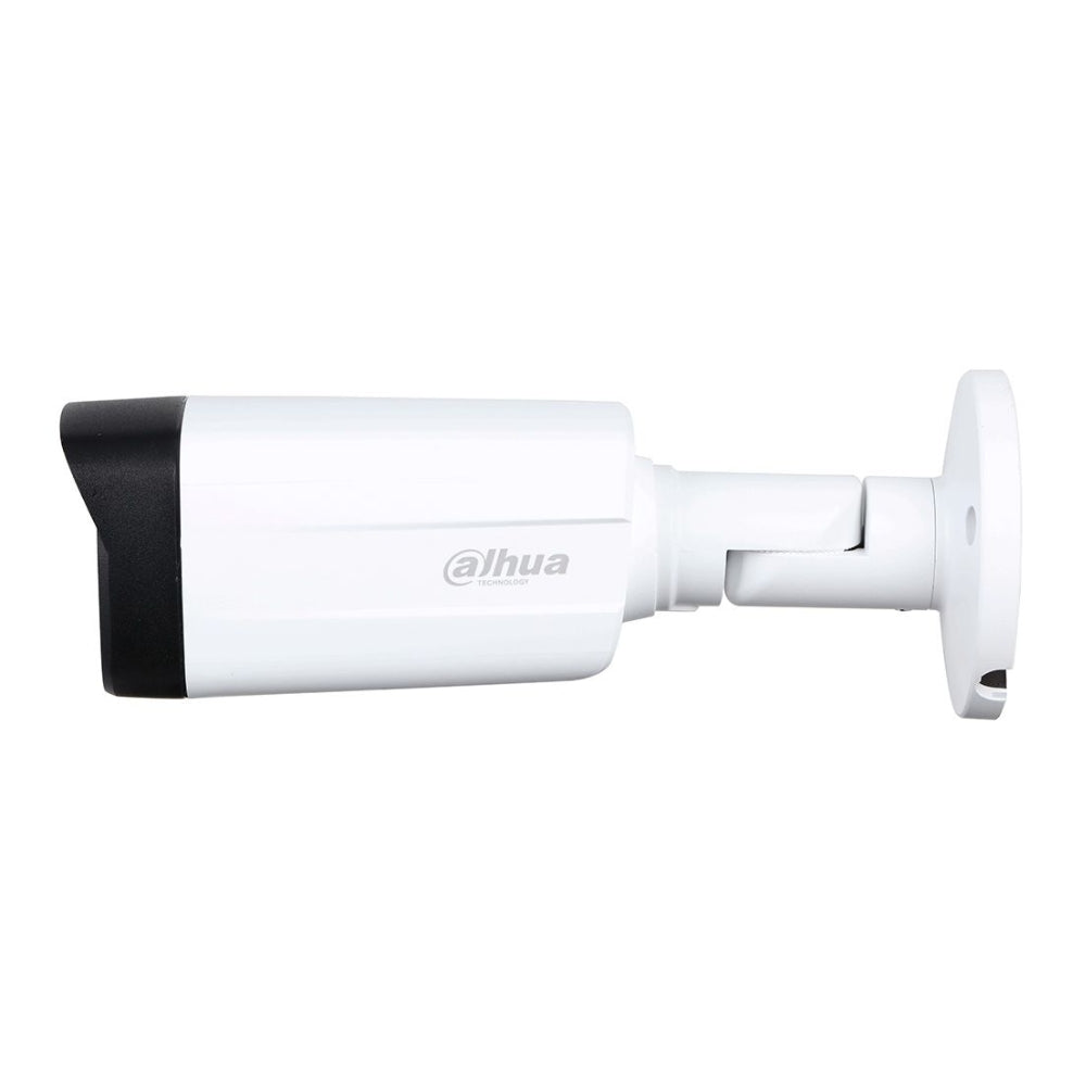 Camara Dahua HDCVI Bala 8MP Metal/Plastico Lente 3.6mm IR 80 metros 15fps 4K IP67 HAC-HFW1801TH-I8-0360B-S2