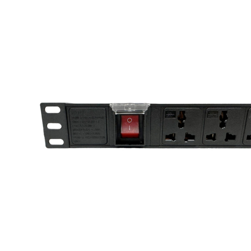 PDU Dimax para Rack de 19" con 6 Tomas tipo Nema 5-15 220Vac 15Amp 1875W Cable de 170cm C754