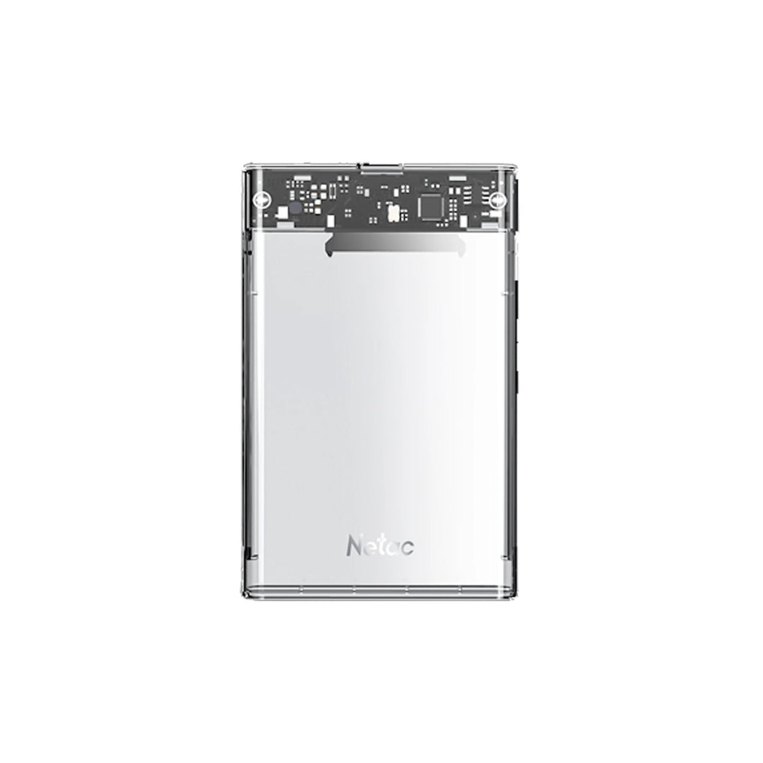 Case Netac Externo USB-A 3.0 para Disco HDD SSD de 2.5" Case Transparente NT07WH11-30B0