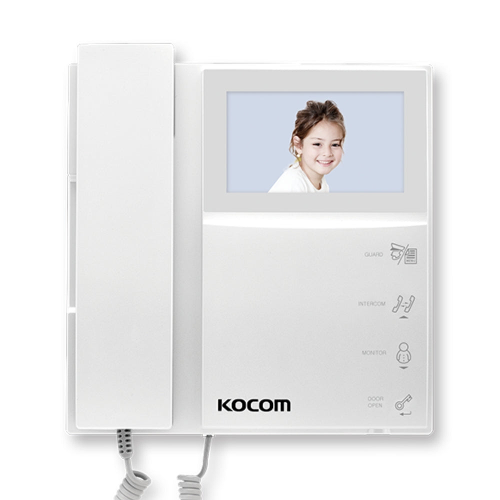 Monitor Kocom Adicional 4" a color LCD Conversacion con Citofono Botones Touch en Monitor KCV-464