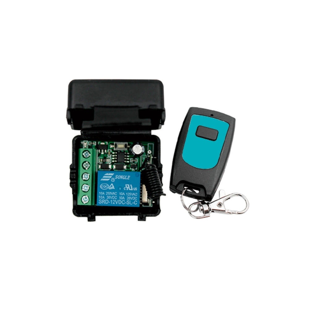 Modulo Receptor Dimax con Relay NO NC + Control Remoto Activacion de Cerraduras y Otros Soporta 10Amp 30VDC 120VAC 220VAC C800