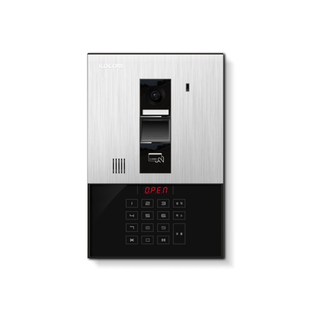 Frente de Calle Kocom para Multiapartamento Audio y Video Conexion hasta 450 Viviendas Monitoreo y Apertura de Puerta KLP-C420R