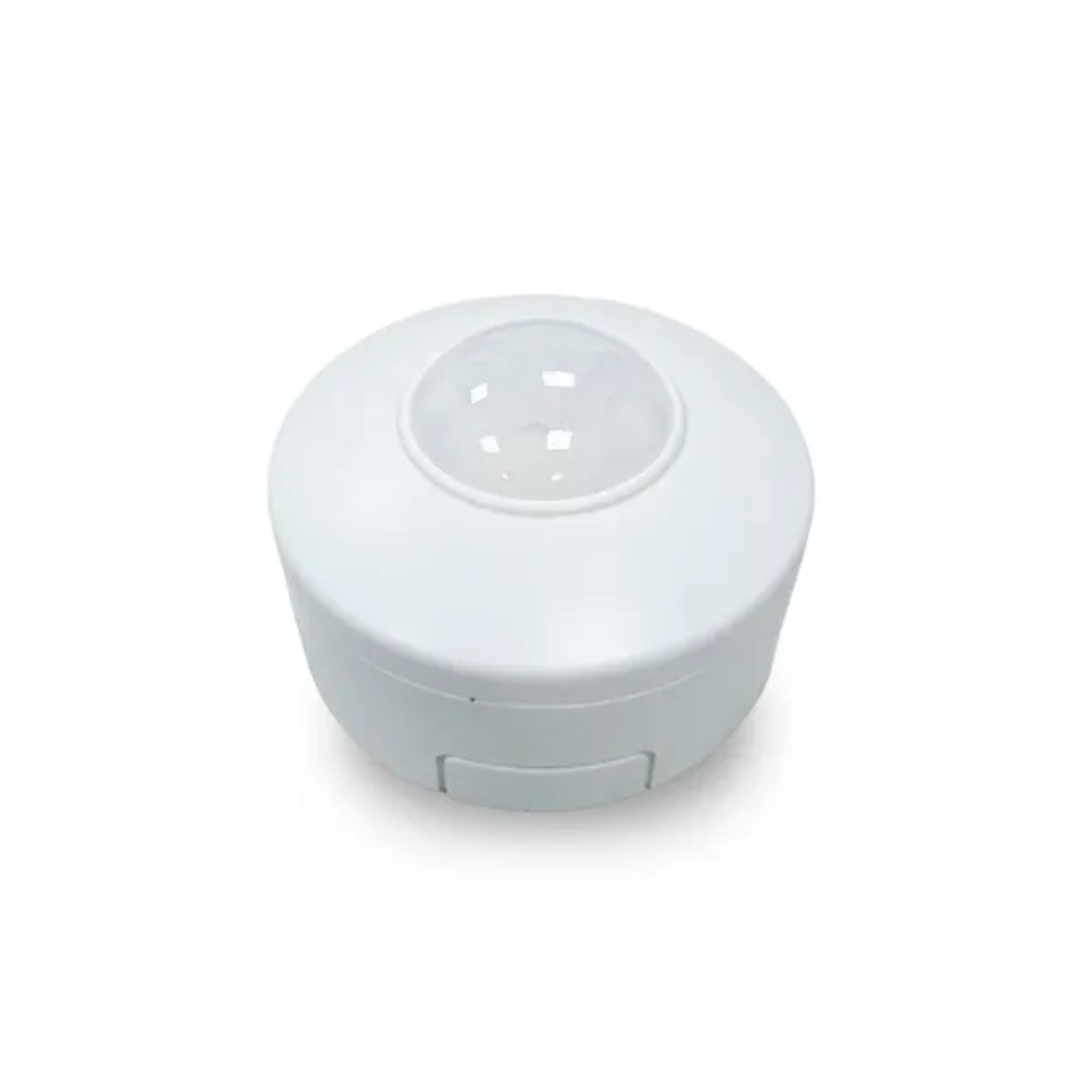 Sensor de Movimiento Dimax Deteccion 360 grados Alcance 16 metros Retardo de Tiempo Ajustable 10seg a 15min Potencia hasta 2000 Watts IP20 ES-P45
