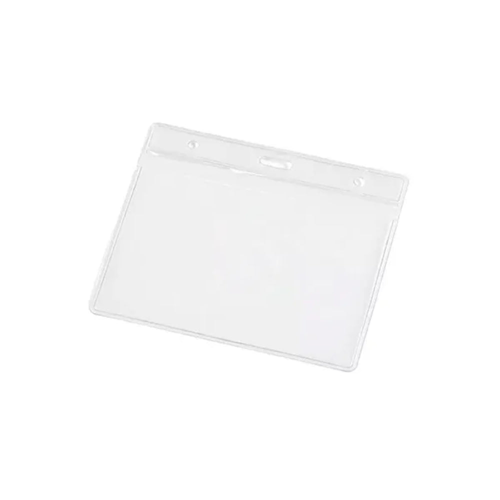 Portacredencial Dimax Sencillo Transparente Horizontal PCH-100
