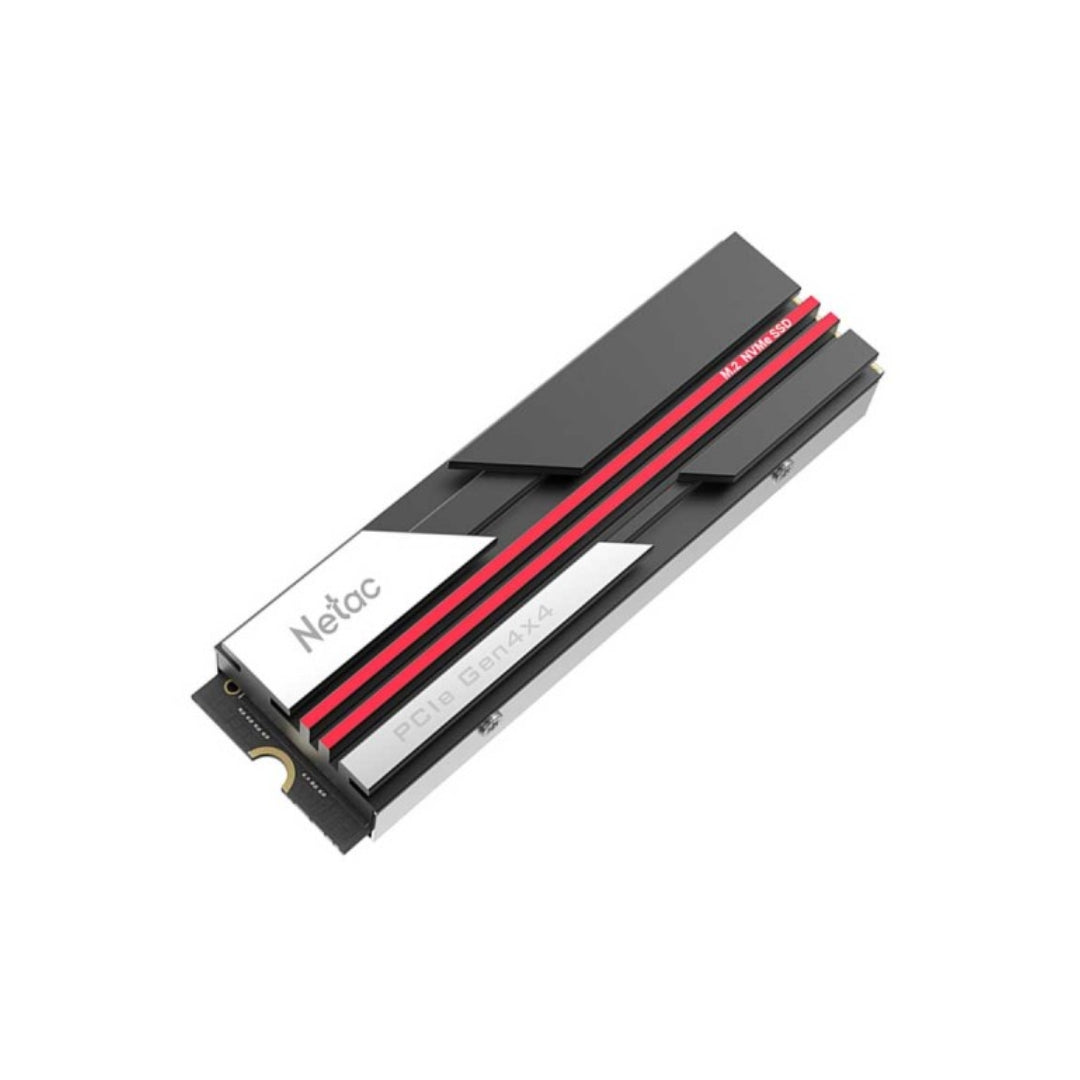 Disco Duro Netac Portatil 1TB SSD NVMe M.2 con Disipador PCIe Gen4x4 R/W hasta 7200/6850 MBps Control de Temperatura Inteligente NT01NV7000-1T0-E4X