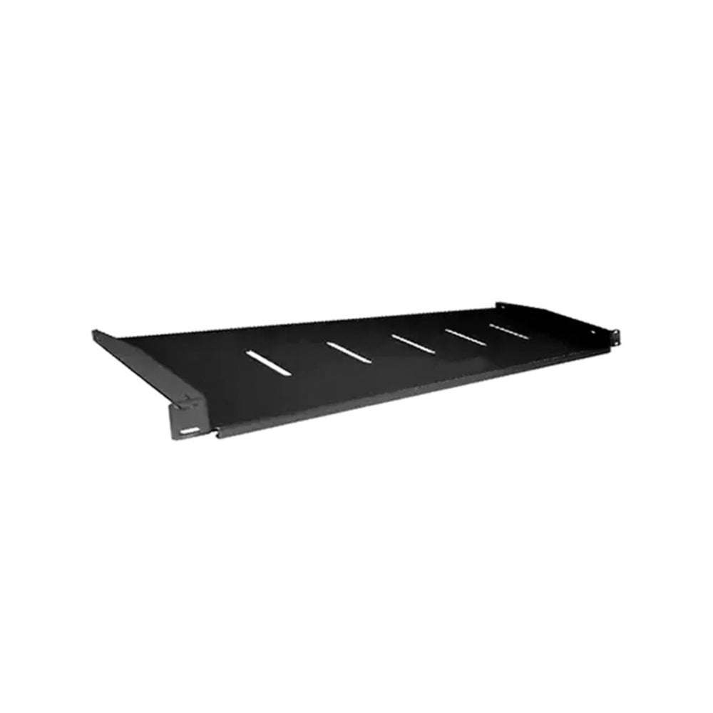 Bandeja Dimax Voladiza 1U 15 cm de Fondo Ranurada Universal 19" color Negro C855