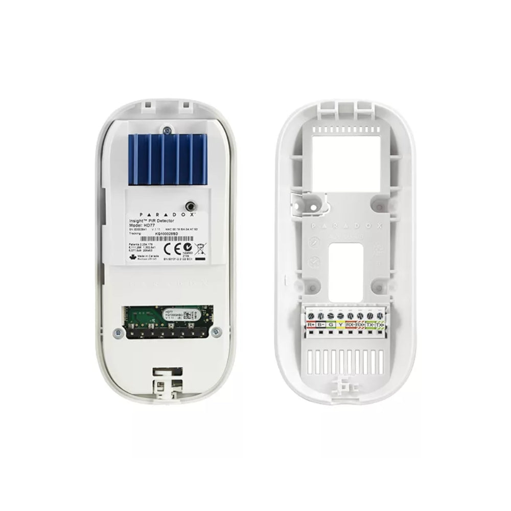 Sensor de Movimiento Paradox con Camara IP permite realizar Videoverificacion en caso de Alarma o Bajo Pedido 1.4MP Insight hd77