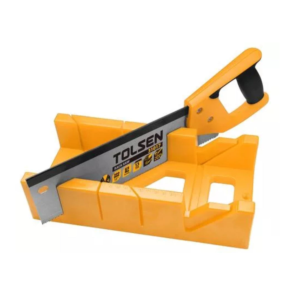 Serucho Tolsen de 12" con Caja de Inglete 30x14x7cm 31017