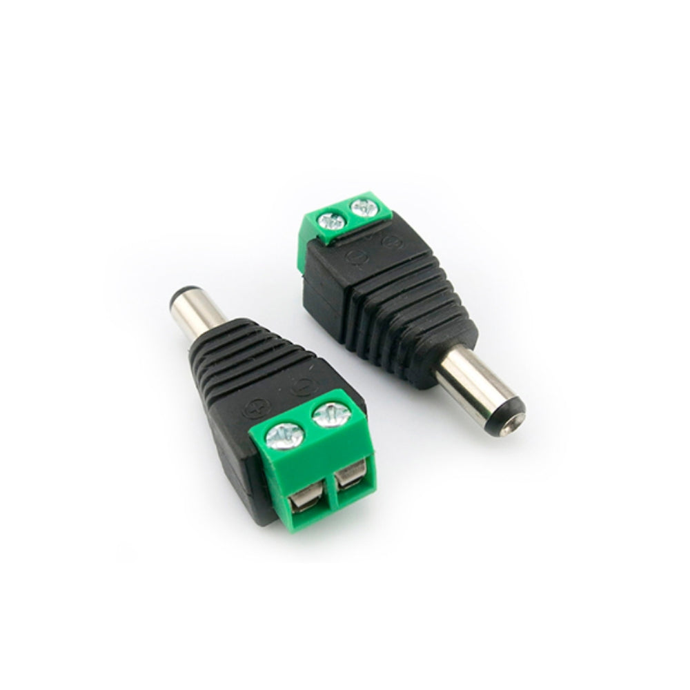 Plug DC Dimax tipo Macho con Bornera Bolsa de 10 Piezas N035