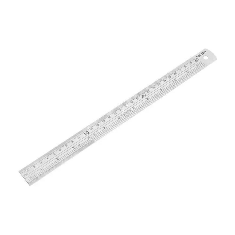 Regla Tolsen de Acero Inoxidable longitud 30cm 35026