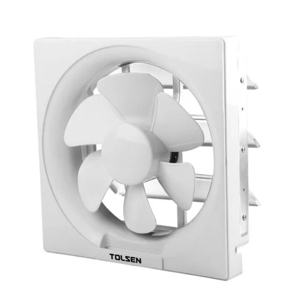 Extractor de Aire Tolsen Cuadrado de 200mm 8" Potencia 28Watts Flujo de Aire 520m3/h 79600