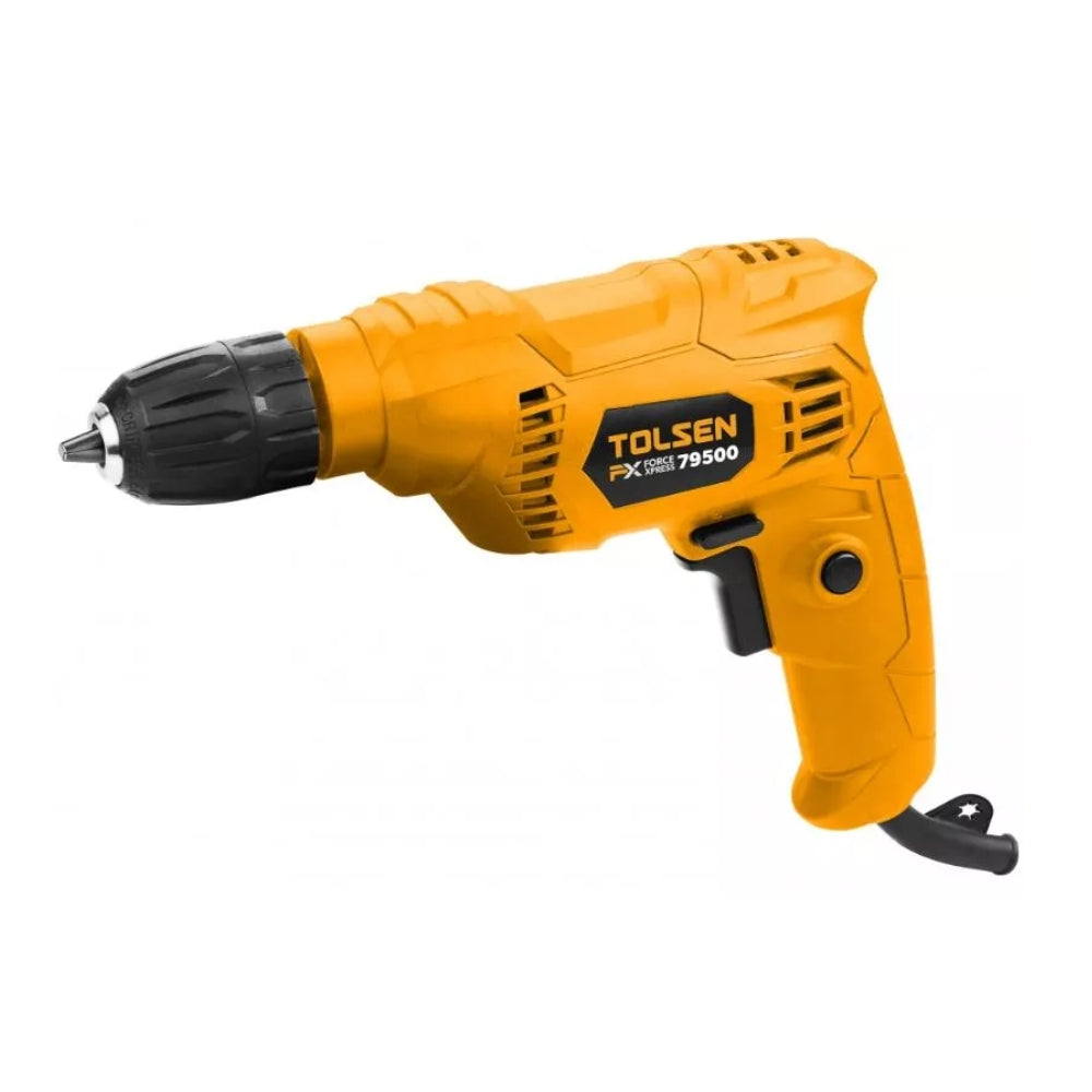 Taladro Tolsen de 400W Broca de Madera hasta 20mm de Acero hasta 10mm 79500