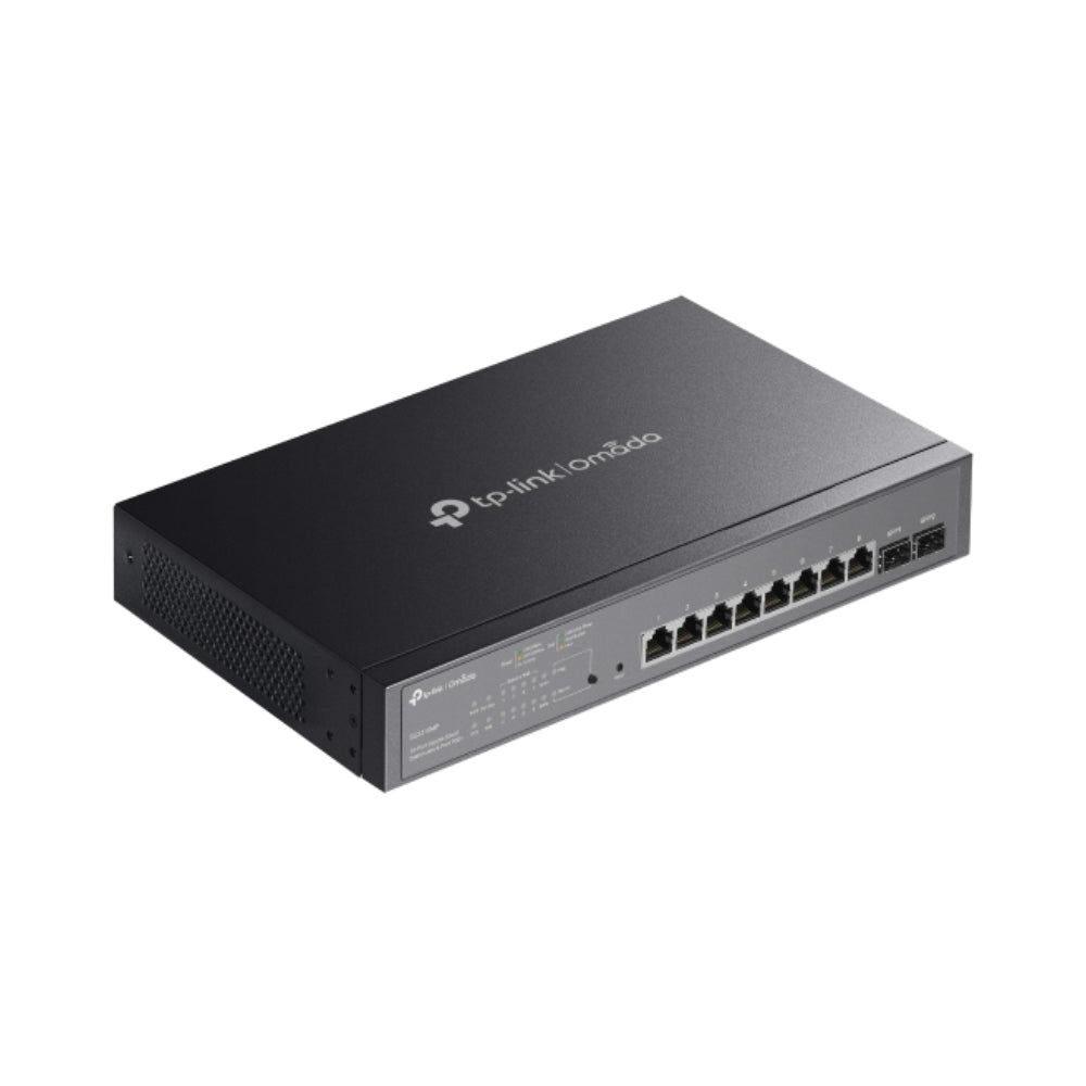 Switch TP-Link Jetstream 2 Puertos SFP 8 Puertos POE 802.3AT/AF 150Watts VLAN QoS GUI Limitacion Trafico PSG2210MP