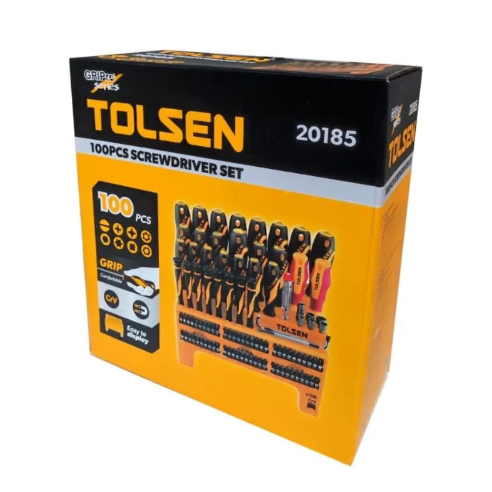 Set de 100 Piezas de Destornilladores Tolsen 20185