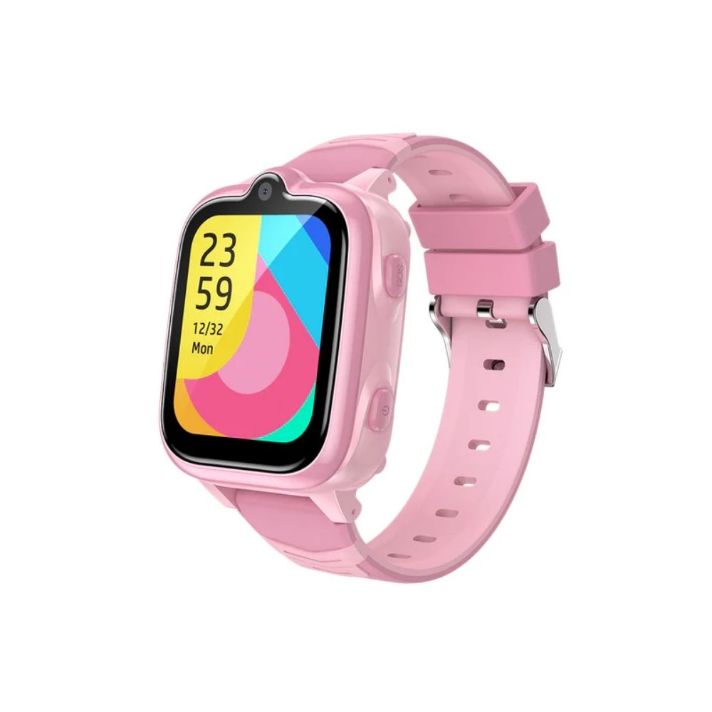 Reloj GPS Blackview con Camara para Niños Pantalla 1.83" RAM 1GB Memoria 8GB ROM Bateria 680mAh 2-3 dias color Rosado Z10-P
