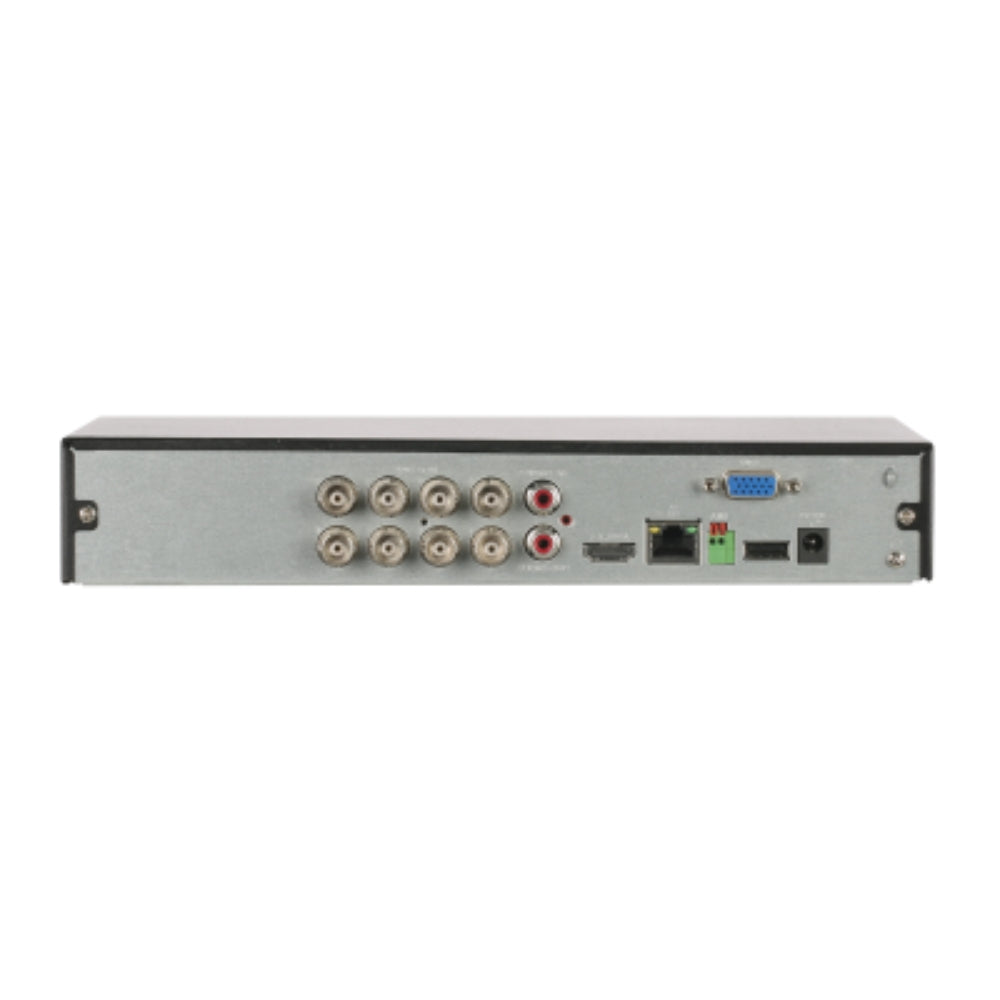 Grabador Dahua Pentahibrido de 8 Canales Wizsense H.265+ H.265 Audio 1xIN/1xOUT 1xHDD hasta 10TB 1xHDMI 1xVGA 2xUSB 1xRJ45 1xRS485 DH-XVR5108HS-I3
