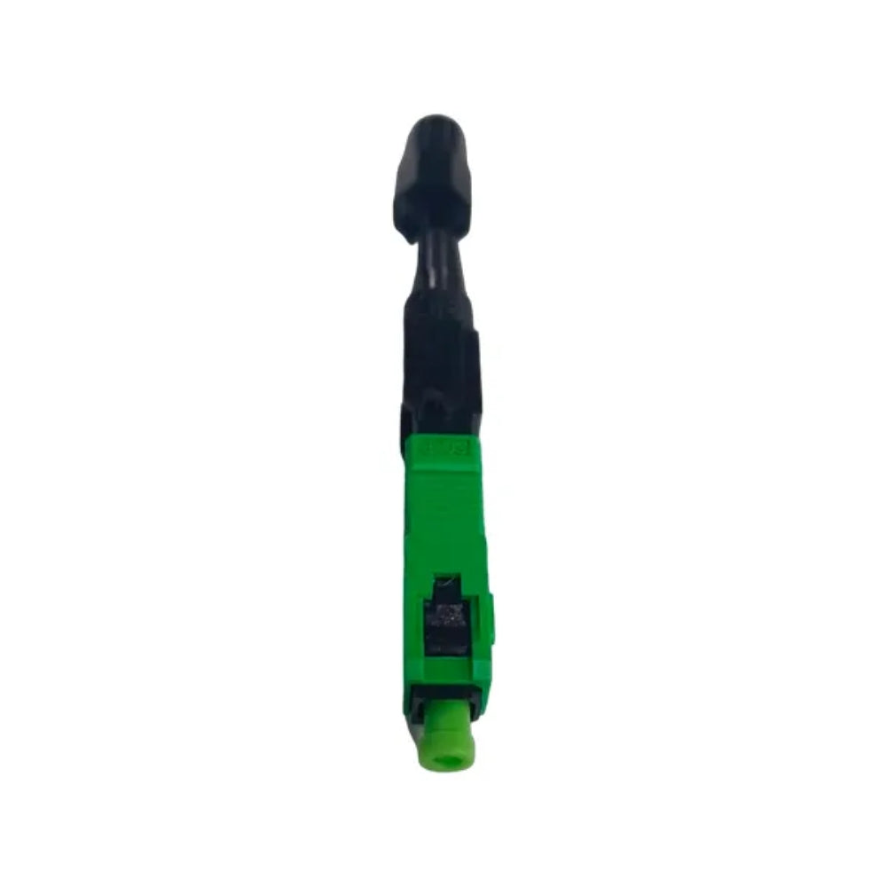 Conector Mecanico de Fibra Optica Dimax a Rosca SC APC Compatible con FO Drop SM MM Perdida <= 0.5 Reutilizable hasta 10 veces color Verde DF7-SCAPC-G