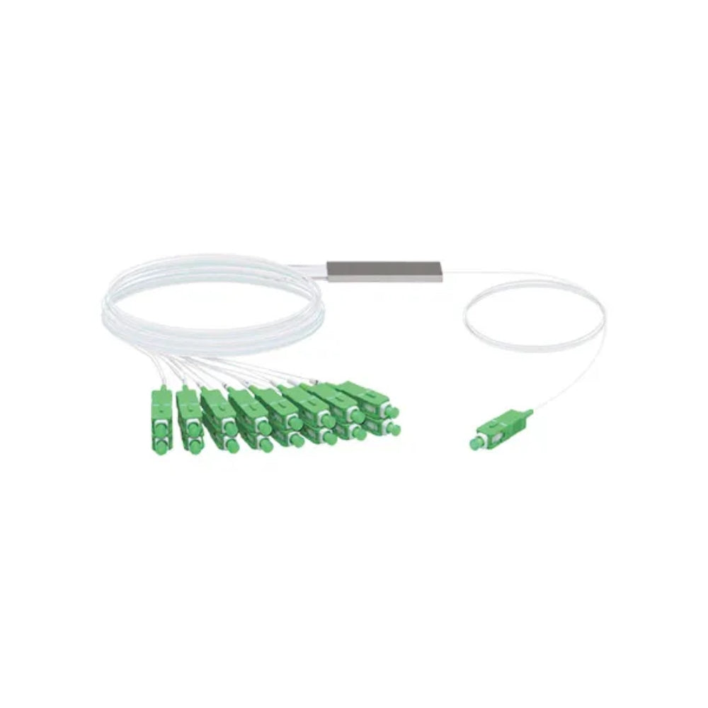 Splitter Dimax Divisor Optico PLC 1x16 con Conectores SC/APC Longitud de Onda 1260-1650nm DM-FTTH-PLC16