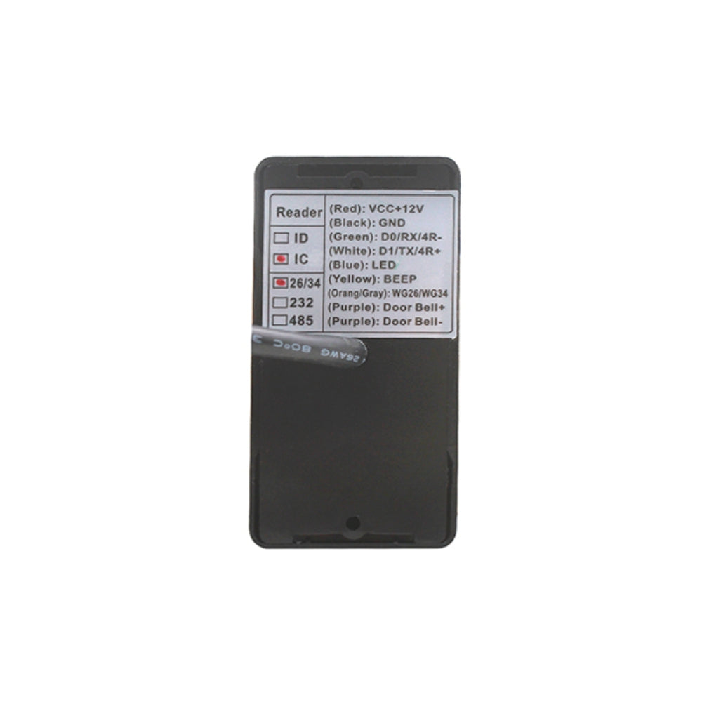 Lector de Tarjeta Dimax RFID Wiegand 26 Estandar Compatible con Tarjetas MiFare 13.56MHz Alimentacion 9a12Vdc C791