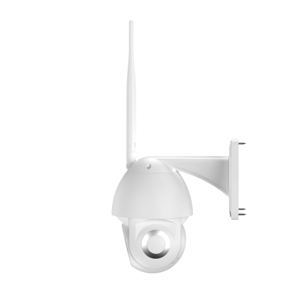 Camara PT Dimax 4MP para Exterior Full Color Detecta Personas Dist. iluminacion 10metros Soporta MicroSD 256GB IP65 G122