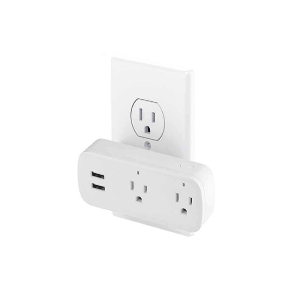 Enchufe Dimax Smart Doble Maximo 15Amp + 2 USB WiFi Control por Voz Alexa y Google Alcance hasta 40 metros S102