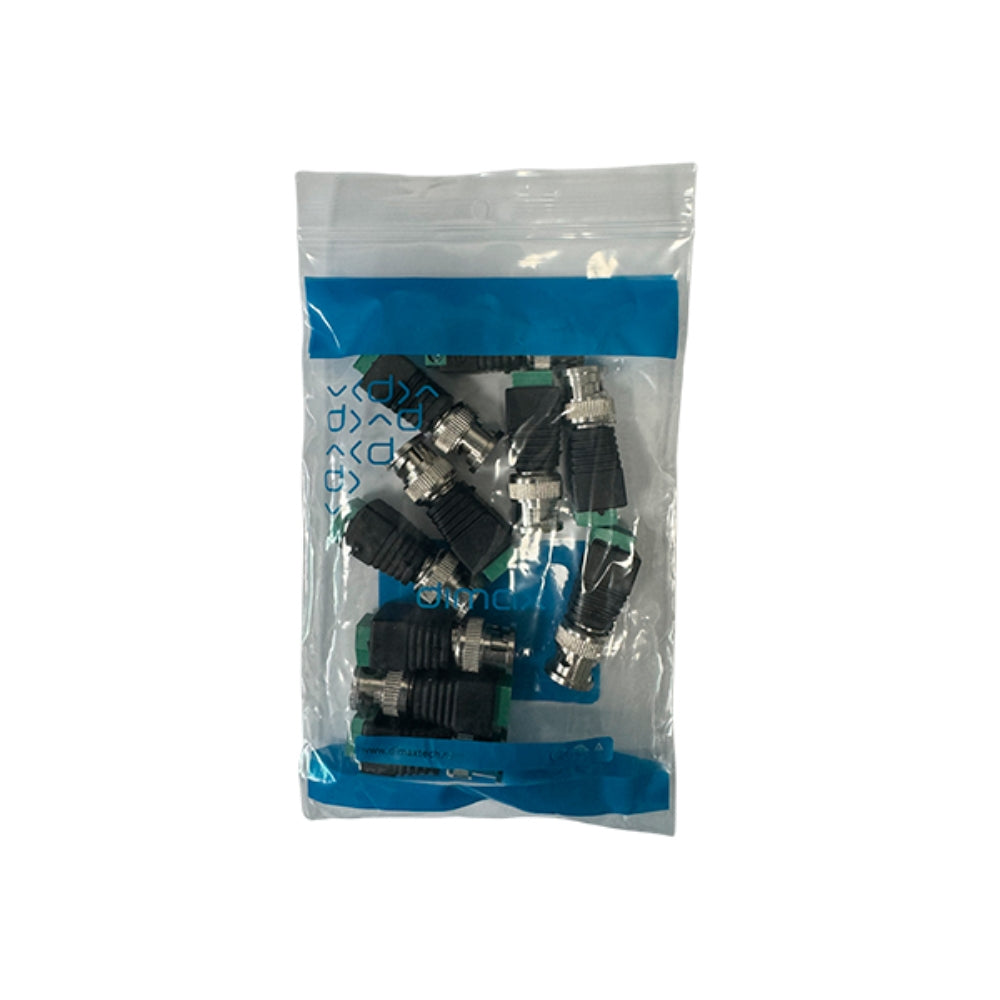 Set de 10 Conectores BNC Dimax Bornera de Conexion N037